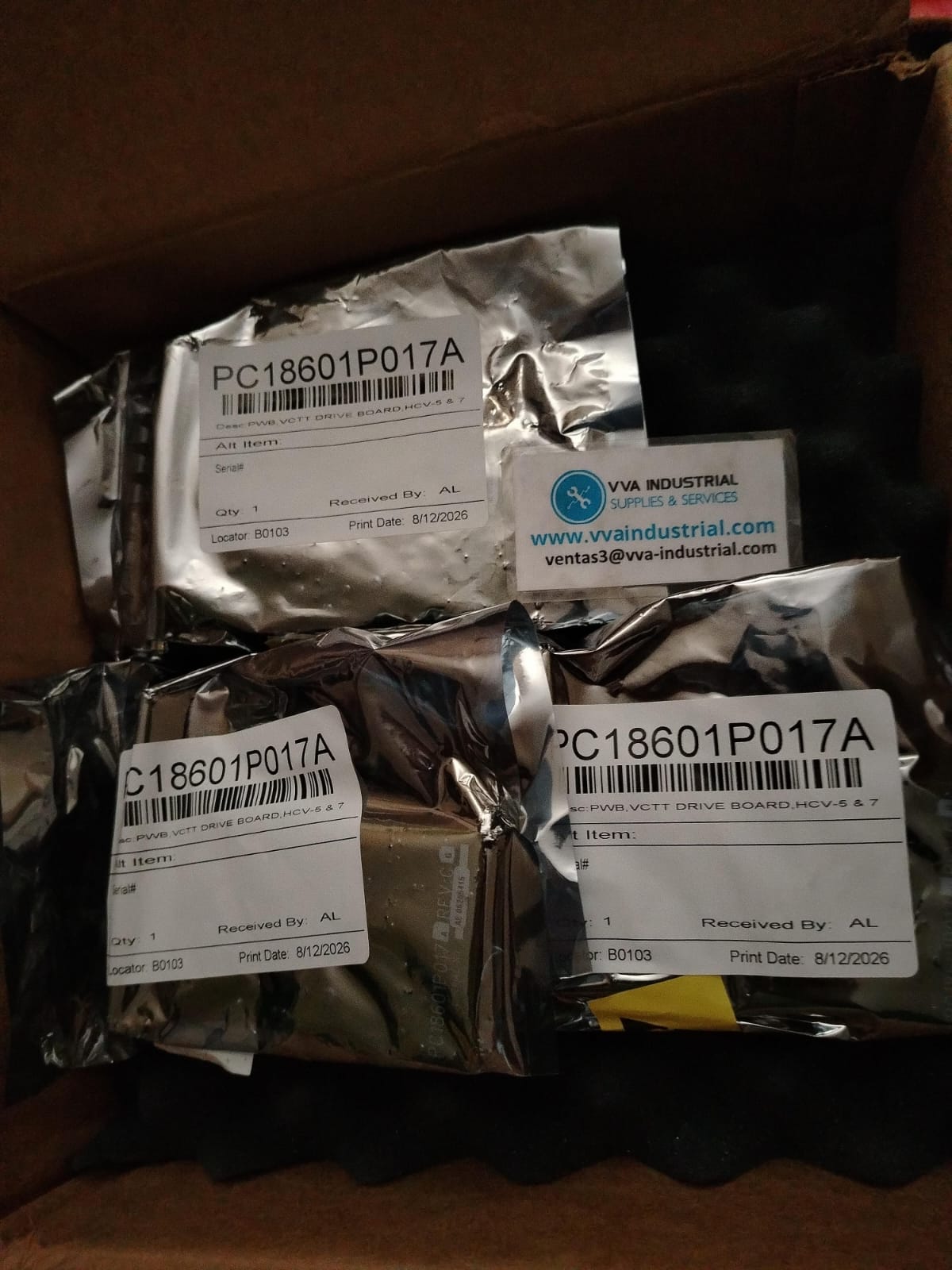 Tarjeta de Control y Alimentación PC18601P017A y Códigos Equivalentes de la Familia HCV